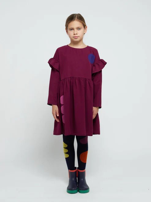 Geometric Shapes Ruffles Dress - 550 - Posh New York
