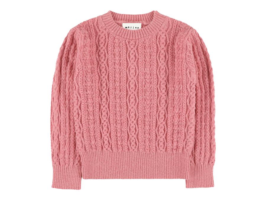 Girls Cable pullover - Rose - Posh New York