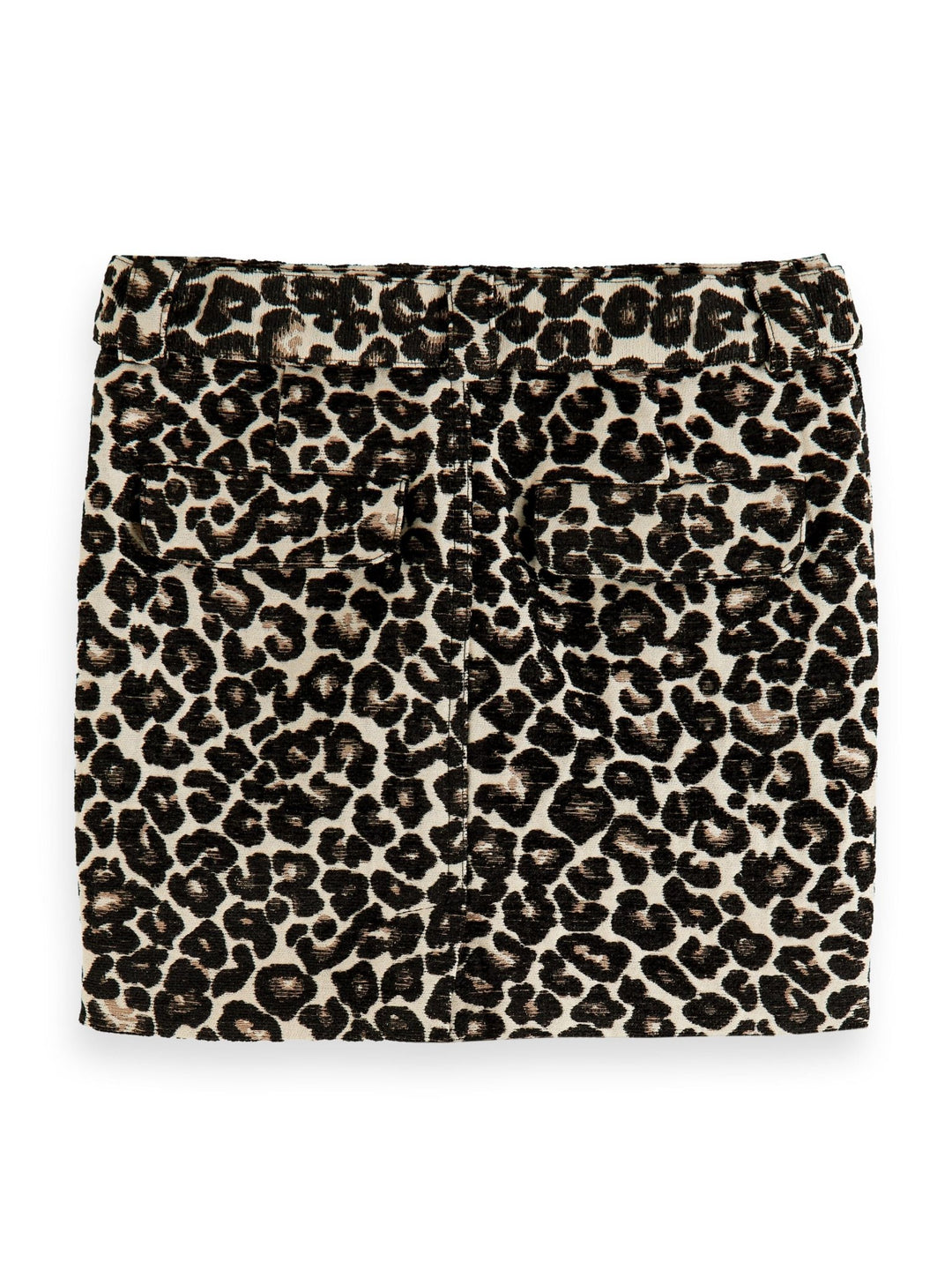 Girls Leopard Jacquard Skirt - 6649 Animal - Posh New York