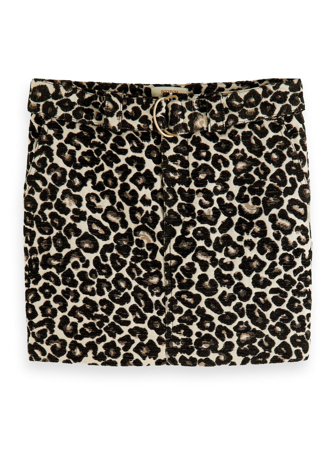Girls Leopard Jacquard Skirt - 6649 Animal - Posh New York