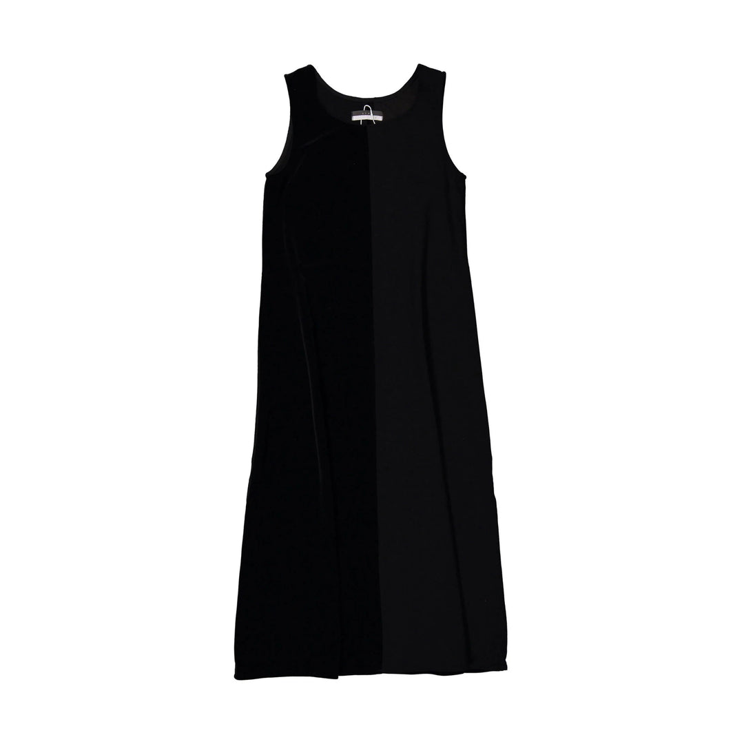 Half Velvet Dress - Black - Posh New York