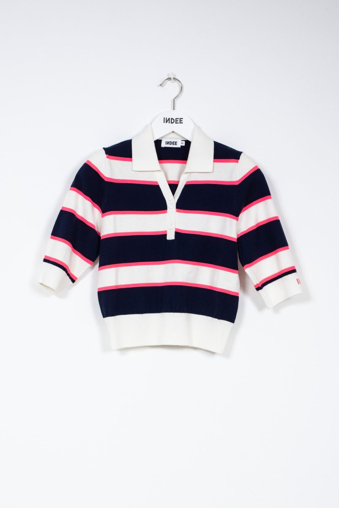 Light Weighted Knitted Polo - Marine Blue - Posh New York
