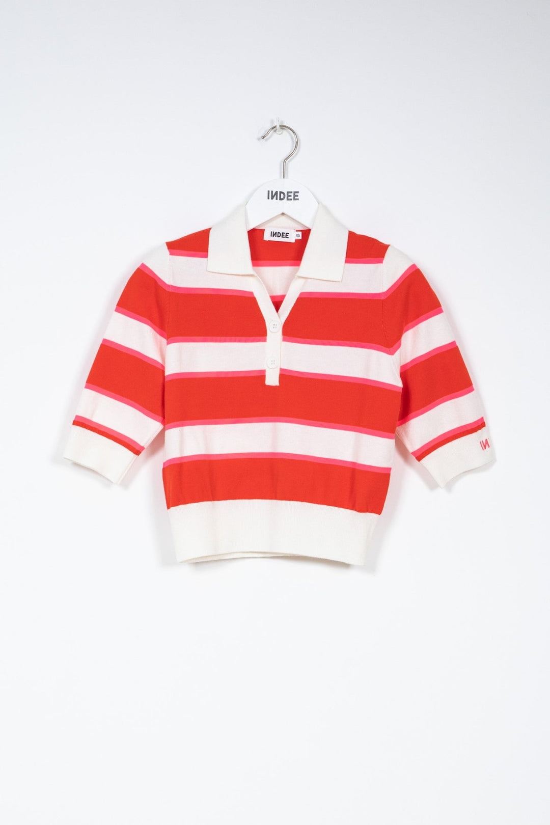 Light Weighted Knitted Polo - Scarlet Red - Posh New York