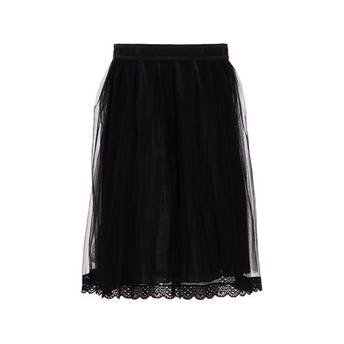 Long Tulle Skirt - Black - Posh New York