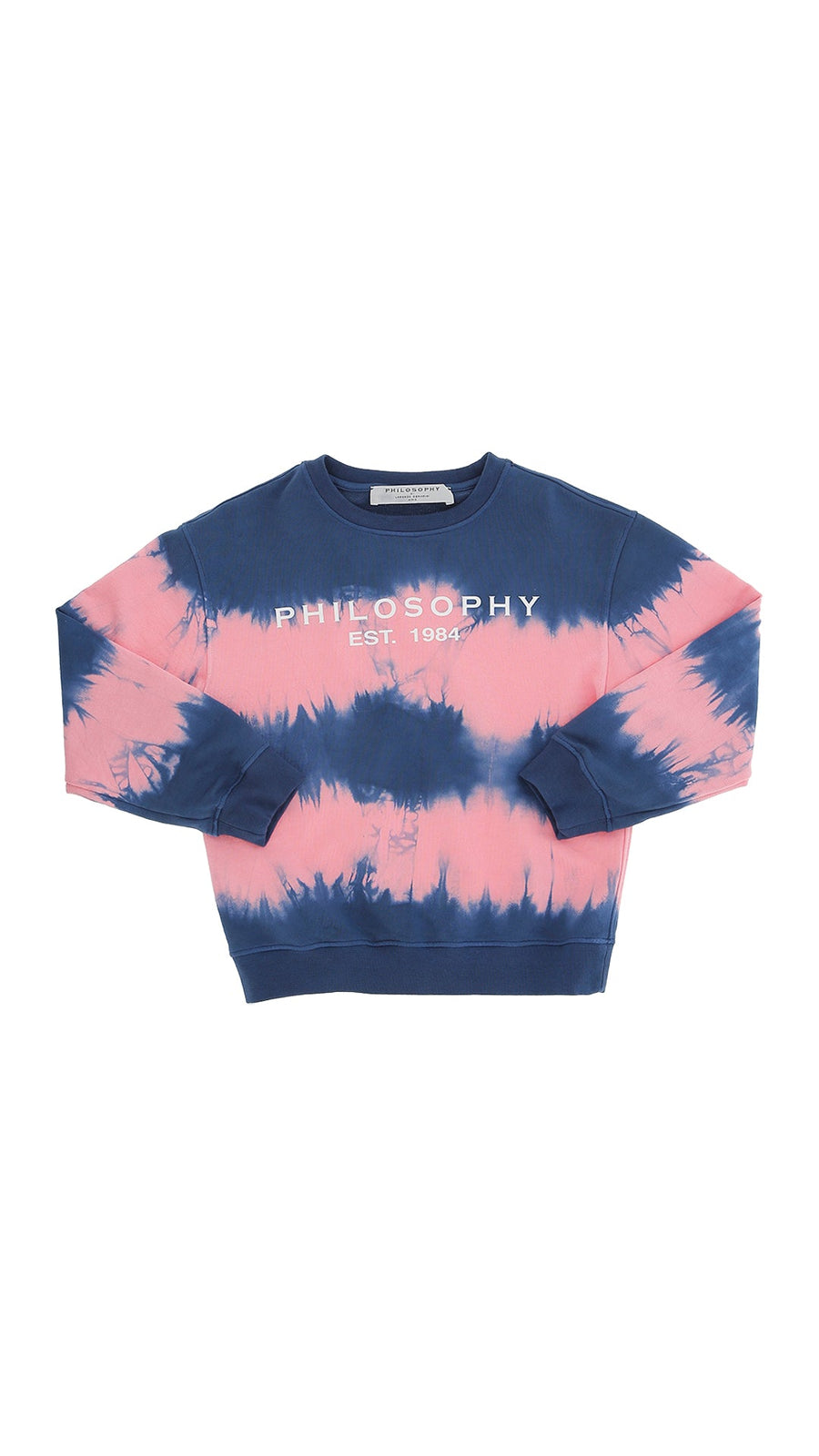 LS Sweatshirt with Logo - Blue Pink - Posh New York