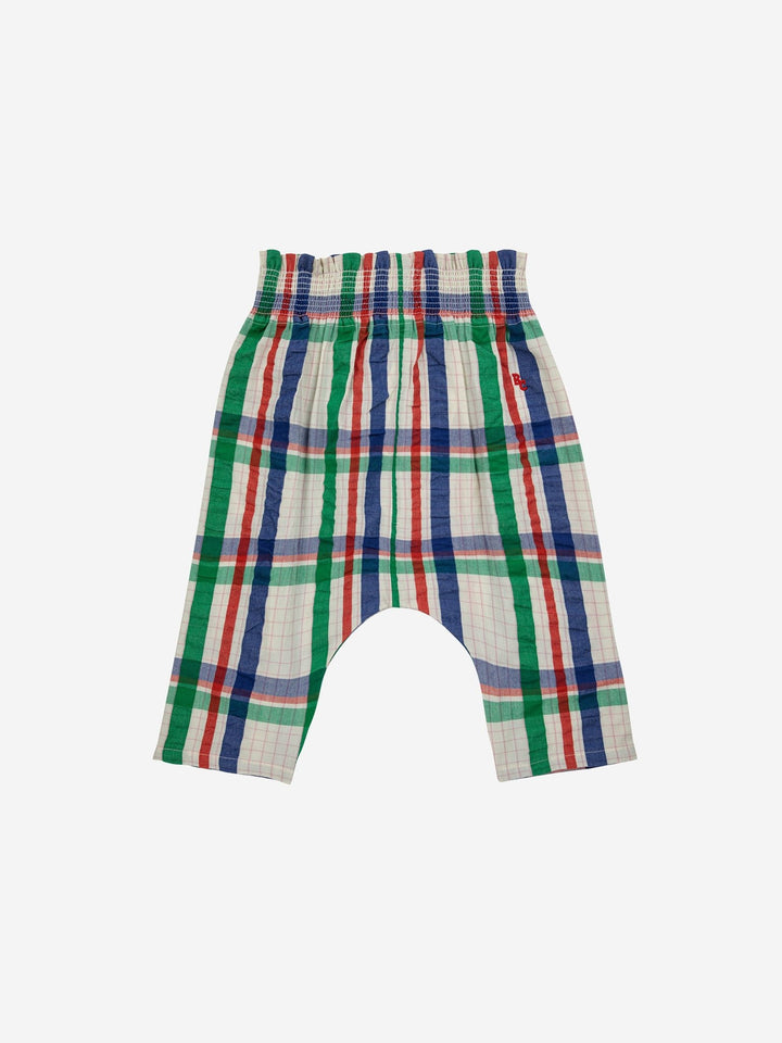 Madras Checks Woven Harem Pants - Multicolor - Posh New York