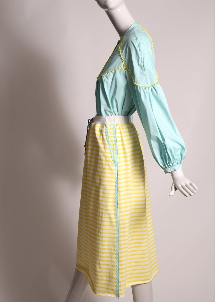 Mariner Crochet Skirt - Submarine - Posh New York