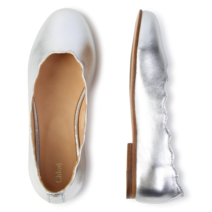 Mini Me Ballerina Shoes - Silver - Posh New York