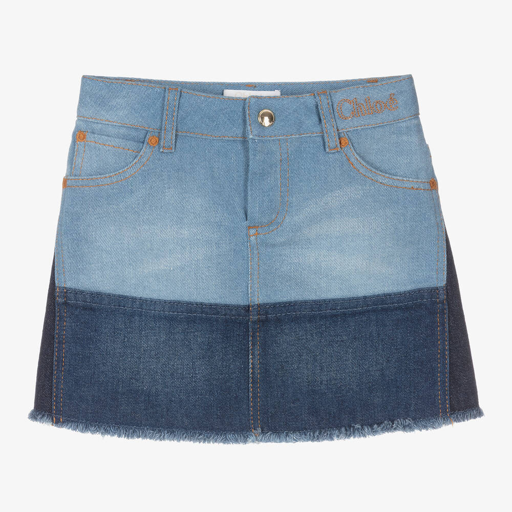 Mini Me Denim Skirt - Denim Blue - Posh New York