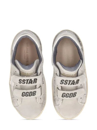 Old School Leather Upper Star and Heel - Grey/White - Posh New York