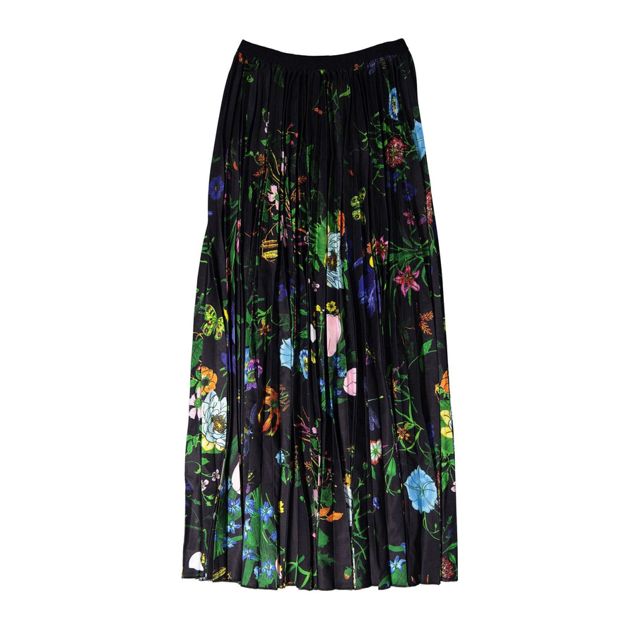 Orgami Floral Skirt - Black - Posh New York