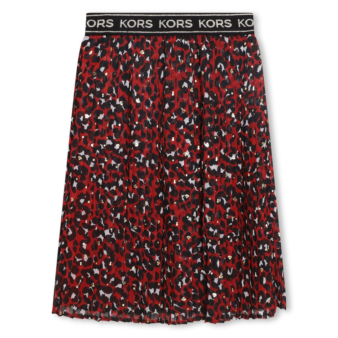 Pleated Skirt - Dark Red - Posh New York