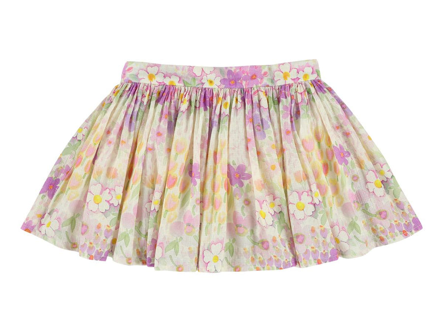 printed skirt with zipper - ROSE PRINT - Posh New York