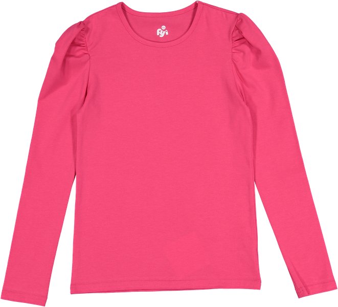 Puff Sleeve T-shirt - Bright pink - Posh New York