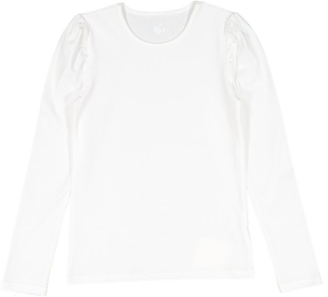 Puff Sleeve T-shirt - White - Posh New York