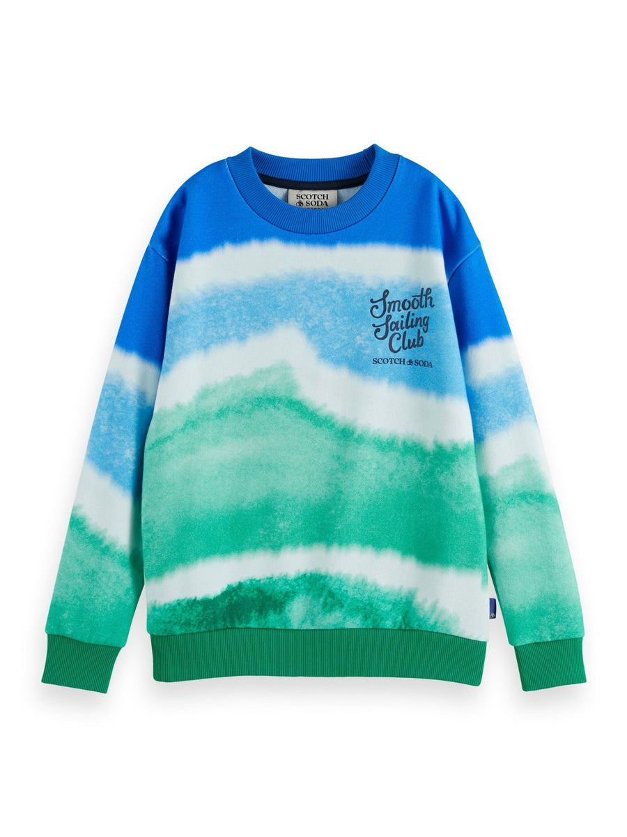 Relaxed Fit Tie Dyed Sweatshirt - Gradient - Posh New York