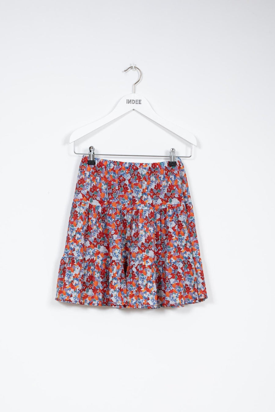 Short Flower Skirt - Tropical Blue - Posh New York