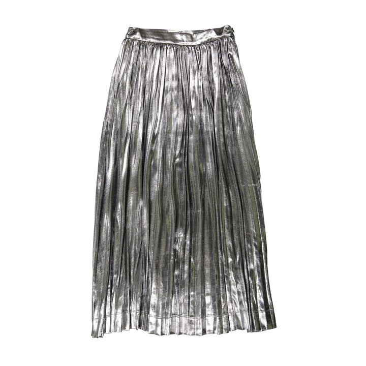 Silver Pleated Skirt silver - Silver - Posh New York