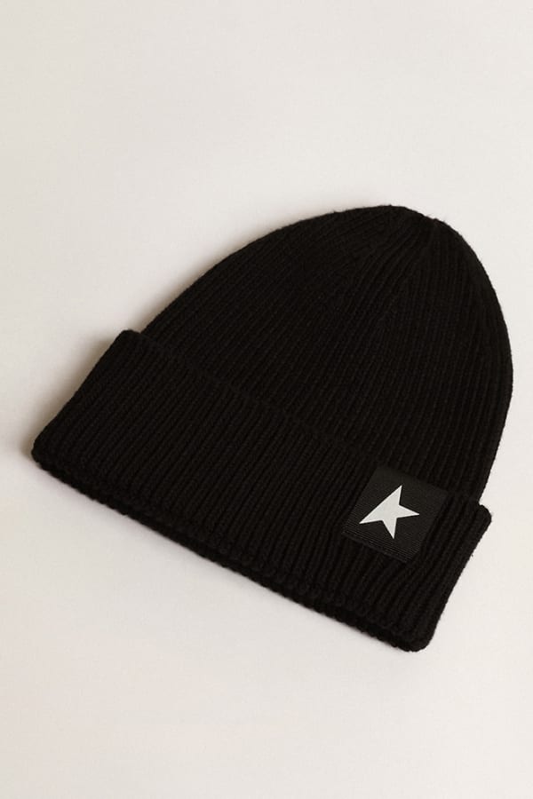 Star Boys Knit Cotton Hat - Black - Posh New York