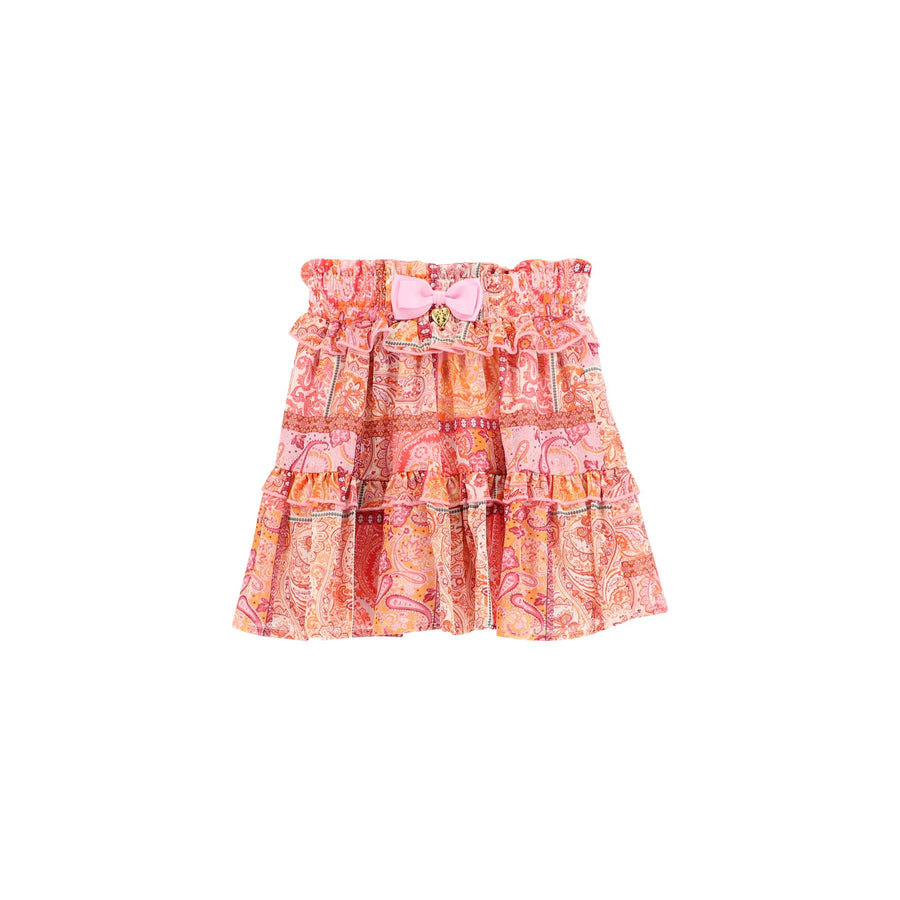 Tabatha Paisley Skirt Pink Mix - Pink - Posh New York