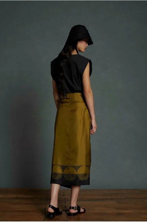 Tensi Skirt - KAKI/NOIR - Posh New York
