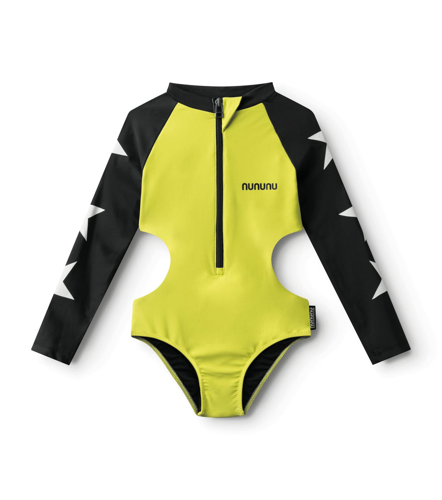 Triple Star Cut Out Swimsuit - Hot Lime - Posh New York