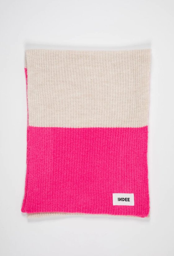 Two Tone Scarf - Fluo Pink - Posh New York