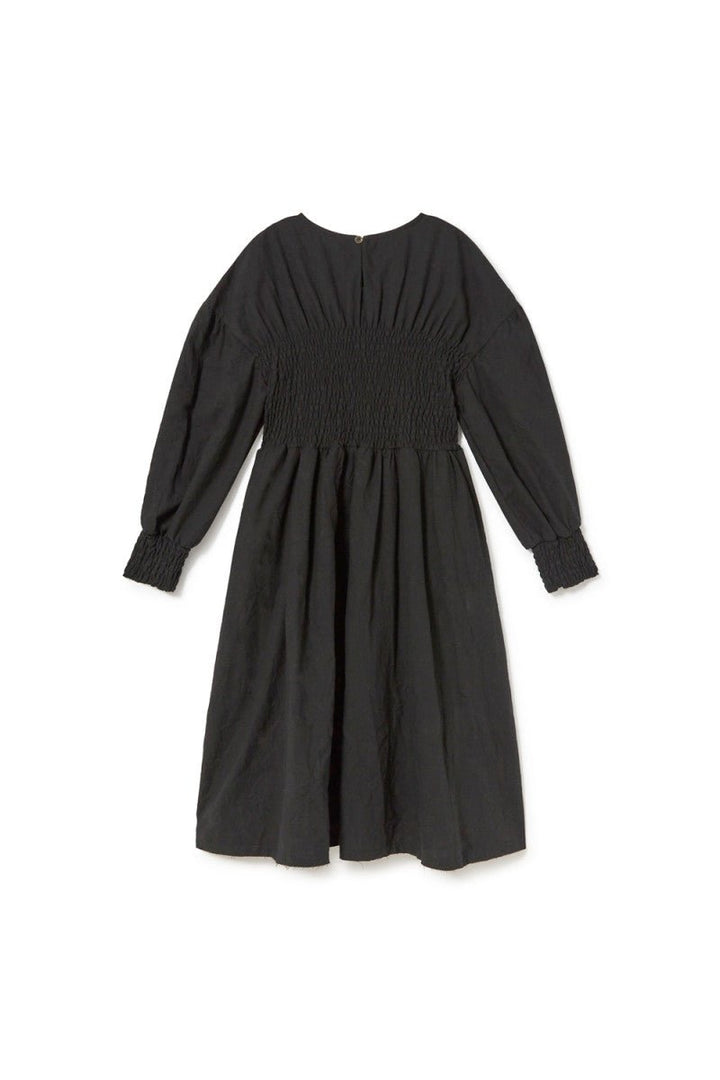 Vintage Crinkled Dress - Black - Posh New York