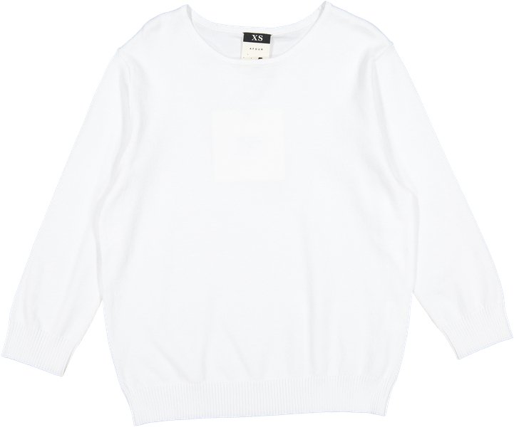 White Crewneck Sweater - white - Posh New York